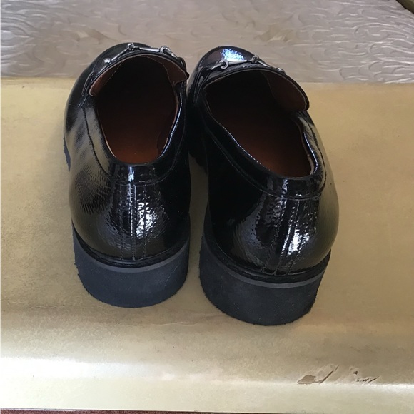 BEAUTIFUL BLACK PATENT SHOE by Franco Sarto, 8M, NWOT, Silver buckle - Picture 4 of 7